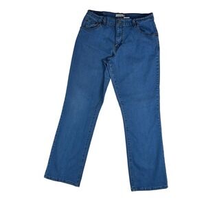 Levis 550 Relaxed Bootcut Jeans Womens 12M Medium Wash Blue Denim Stretch 30x30